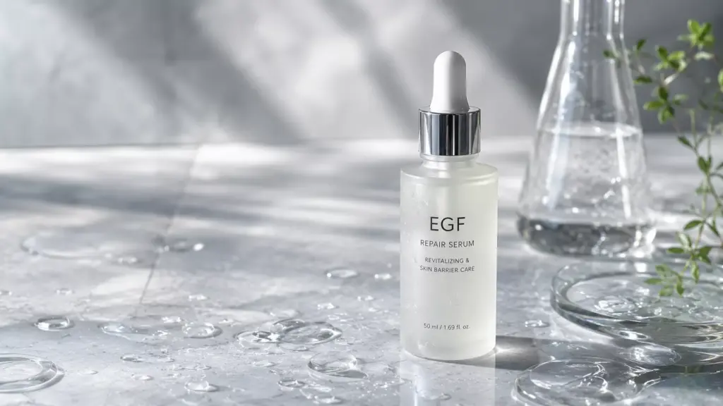 Cellular Shielding: Why Ectoin and Barrier Repair Is the Ultimate Reset for Compromised Skin 2 Aesthetic luxury skincare serum bottle illustrating the protective mechanism of Ectoin and Barrier Repair for compromised skin.