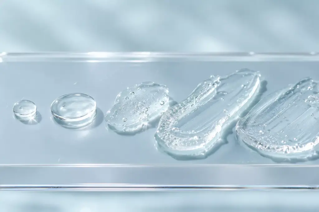 The Hydration Stack: Re-Engineering Your Skin Flooding Routine for Cellular Dehydration 3 A multi-layered hydration stack featuring watery and gel textures essential for a scientific skin flooding routine.